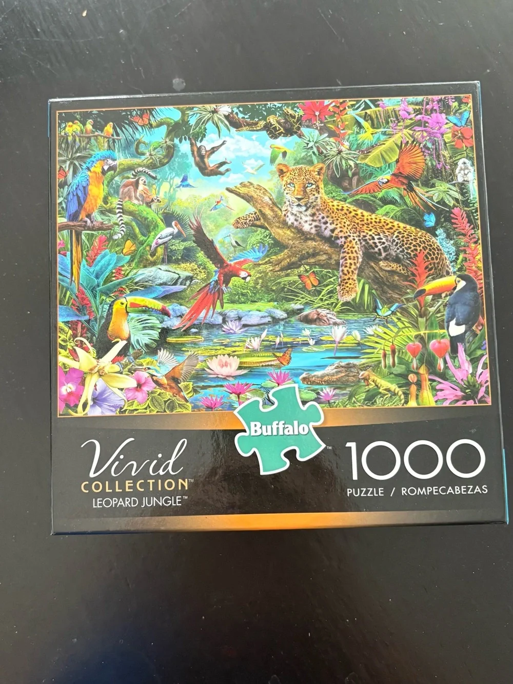 Buffalo Multicolor Leopard Jungle Puzzle